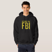 Defund the FBI Anti Government Political Hoodie (Voorkant volledig)