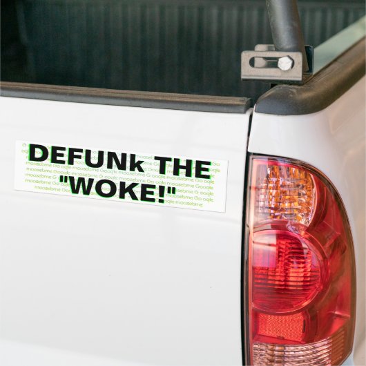 DEFUNk DE "WAKE!" Bumpersticker (Op Truck)