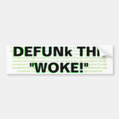 DEFUNk DE "WAKE!" Bumpersticker (Voorkant)