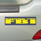 DEFUNTE THE FBI Anti FBI Bumpersticker (Op auto)