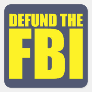 DEFUNTE THE FBI Anti FBI Vierkante Sticker
