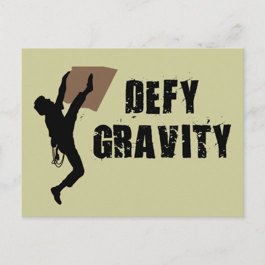 Defy Gravity Briefkaart (Voorkant)