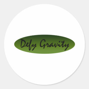 Defy Gravity Ronde Sticker