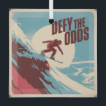 Defy The Odds Glas Ornament<br><div class="desc">Defy The Odds</div>