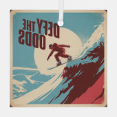 Defy The Odds Glas Ornament (Achterkant)