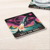 Defy The Odds Kartonnen Onderzetters (Schuin)