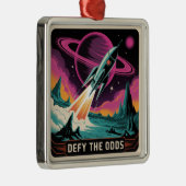 Defy The Odds Metalen Ornament (Rechts)
