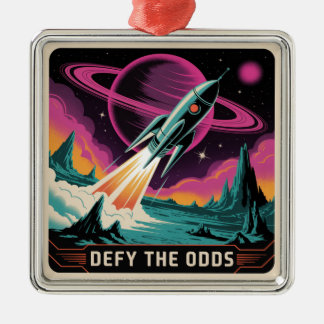 Defy The Odds Metalen Ornament
