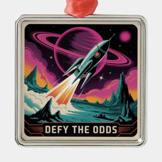 Defy The Odds Metalen Ornament (Voorkant)