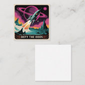 Defy The Odds Vierkante Visitekaartje (Voorkant / Achterkant)