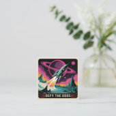 Defy The Odds Vierkante Visitekaartje (Staand voorkant)