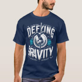 Defying Gravity Aerial Fitness T-shirt. T-shirt (Voorkant)