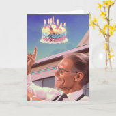 Defying Gravity on Your Birthday Card Kaart (Gele Bloem)