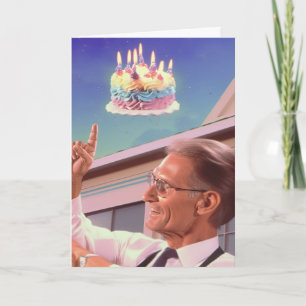 Defying Gravity on Your Birthday Card Kaart