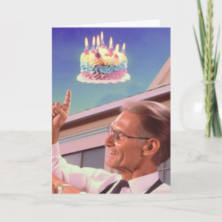 Defying Gravity on Your Birthday Card Kaart