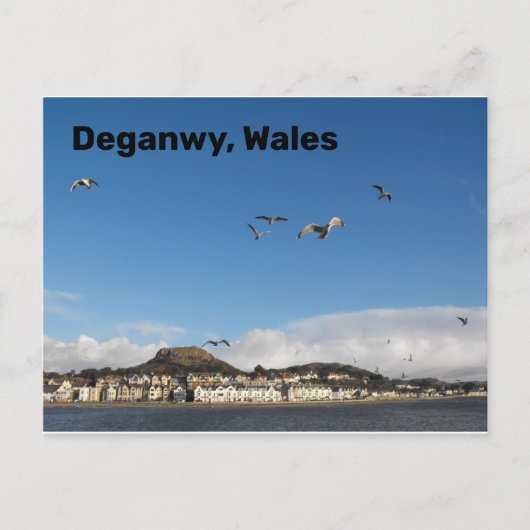 Deganwy, Wales Briefkaart (Voorkant)