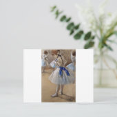 degas ballerina art briefkaart (Staand voorkant)