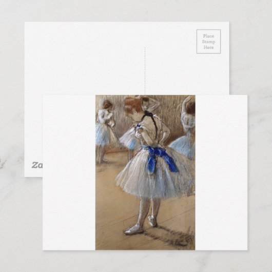 degas ballerina art briefkaart (Voorkant / Achterkant)