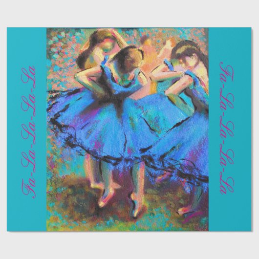 Degas Ballerina kerstcadeautje, briljant! Cadeaupapier (Vlak)