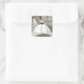 Degas Ballerina Square Sticker (Tas)