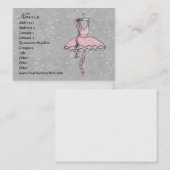 Degas' Ballerina Visitekaartje (Voorkant / Achterkant)