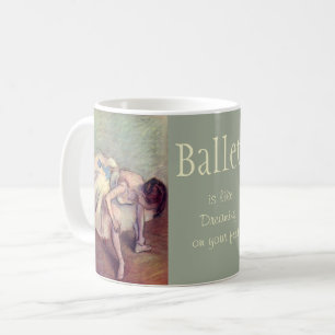 Degas Ballet Art en Quote Koffiemok