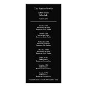 Degas Ballet Dance Studio Class Bladwijzer Reclamekaart (Achterkant)