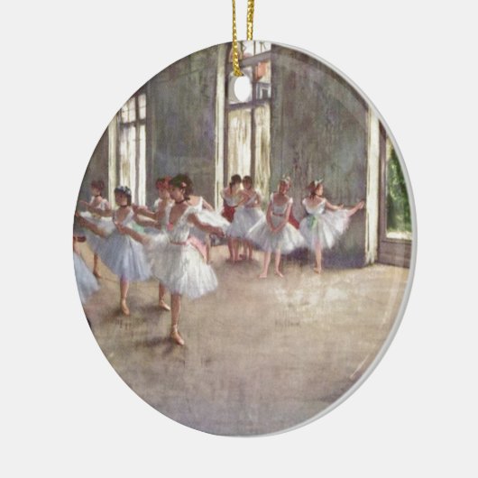 Degas Ballet Dancers Keramisch Ornament (Links)