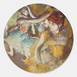Degas Ballet Dancers op het podium Sticker