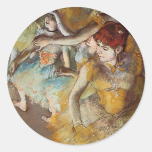 Degas Ballet Dancers op Stage Sticker