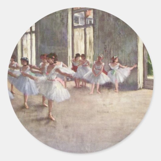 Degas Ballet Dancers Ronde Sticker (Voorkant)