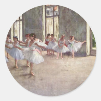 Degas Ballet Dancers Ronde Sticker