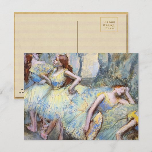 Degas Ballet Danser Kunst Dansers Schilderen Briefkaart (Voorkant / Achterkant)