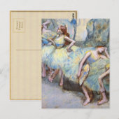 Degas Ballet Danser Kunst Dansers Schilderen Briefkaart (Voorkant / Achterkant)