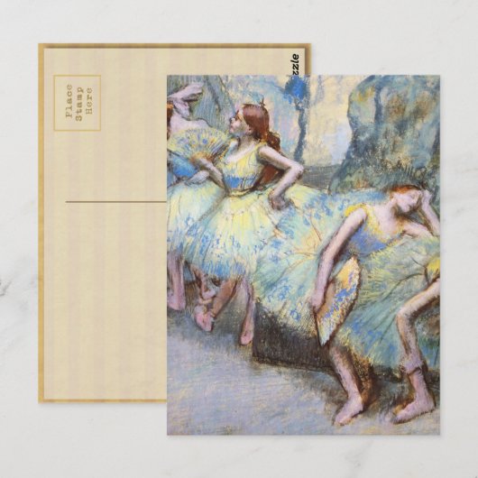 Degas Ballet Danser Kunst Dansers Schilderen Briefkaart (Voorkant / Achterkant)