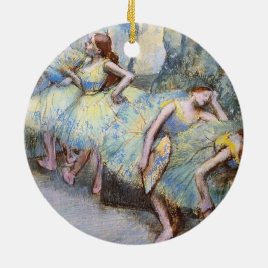 Degas Ballet Danser Kunst Dansers Schilderen Keramisch Ornament (Achterkant)