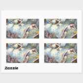 Degas Ballet Danser Kunst Dansers Schilderen Rechthoekige Sticker (Vel)