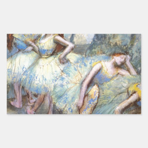 Degas Ballet Danser Kunst Dansers Schilderen Rechthoekige Sticker