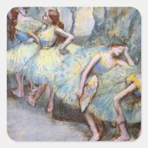 Degas Ballet Danser Kunst Dansers Schilderen Vierkante Sticker