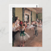 Degas Ballet Painting, klasse Old Ballet Briefkaart (Voorkant / Achterkant)