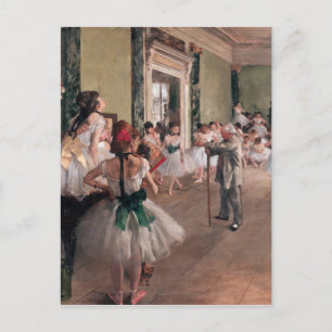 Degas Ballet Painting, klasse Old Ballet Briefkaart