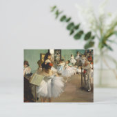 Degas Ballet Rehearsal Dance Class Ballerina Art Briefkaart (Staand voorkant)