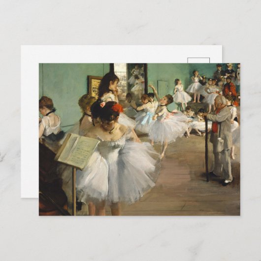 Degas Ballet Rehearsal Dance Class Ballerina Art Briefkaart (Voorkant / Achterkant)