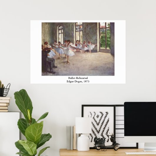 Degas' Ballet Rehearsal Poster (Thuiskantoor)