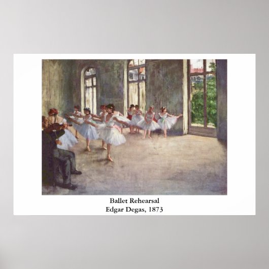 Degas' Ballet Rehearsal Poster (Voorkant)