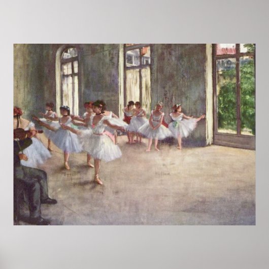 Degas' Ballet Rehearsal Poster (Voorkant)