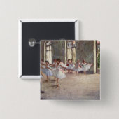 Degas' Ballet Rehearsal Vierkante Button 5,1 Cm (Voorkant /achterkant)