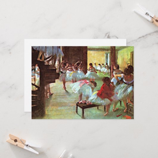 Degas - Ballet School Kaart (Voorkant / Achterkant in situ)
