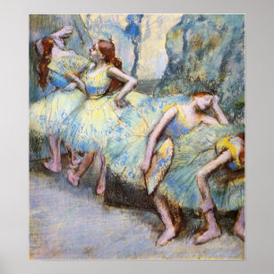 Degas - Balletdanseressen in de coulissen 1900 Poster