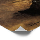 Degas - Balletklasse The Dance Hall 1880 Poster (Hoek)